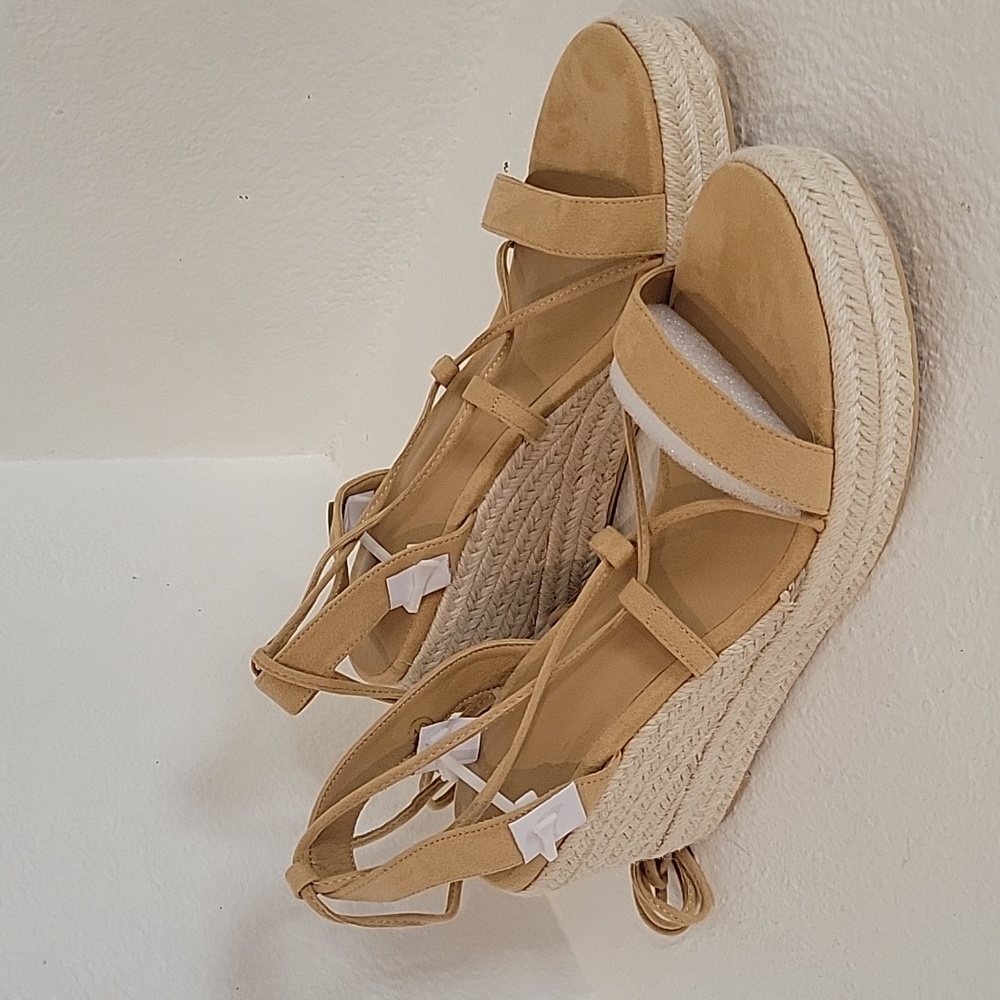 Women's Platform Espadrille Sandals - Tan